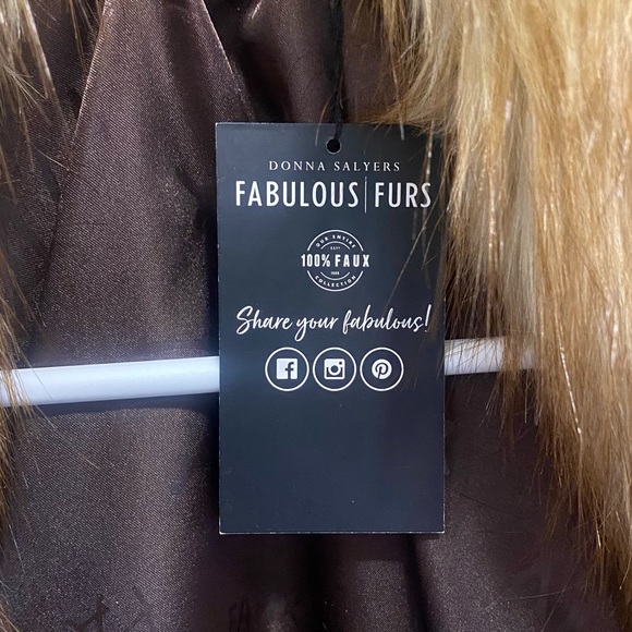 Red Fox FAUX FUR Shawl Collar Coat by Fabulous Furs - Picture 2 of 4